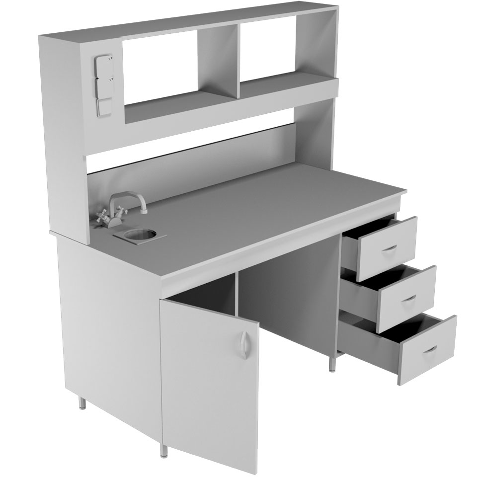 Химический лабораторный стол НВ-1500 ПХ фото2