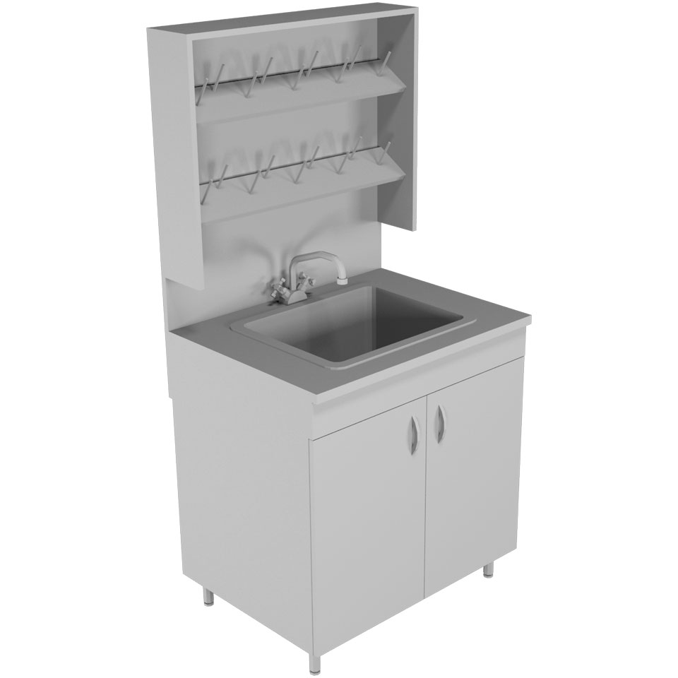 Лабораторный стол-мойка НВ-800 МОП фото3