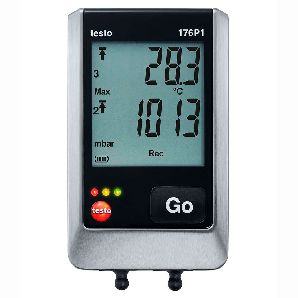 Логгер данных температуры, влажности и давления Testo 176 P1: фотографии