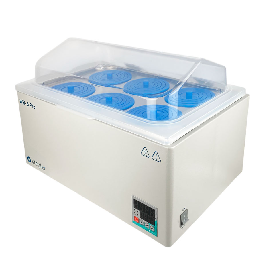 Водяная баня Stegler WB-6 Pro (23 л, Tкомн.+5...100 °С, 6 мест): фотографии