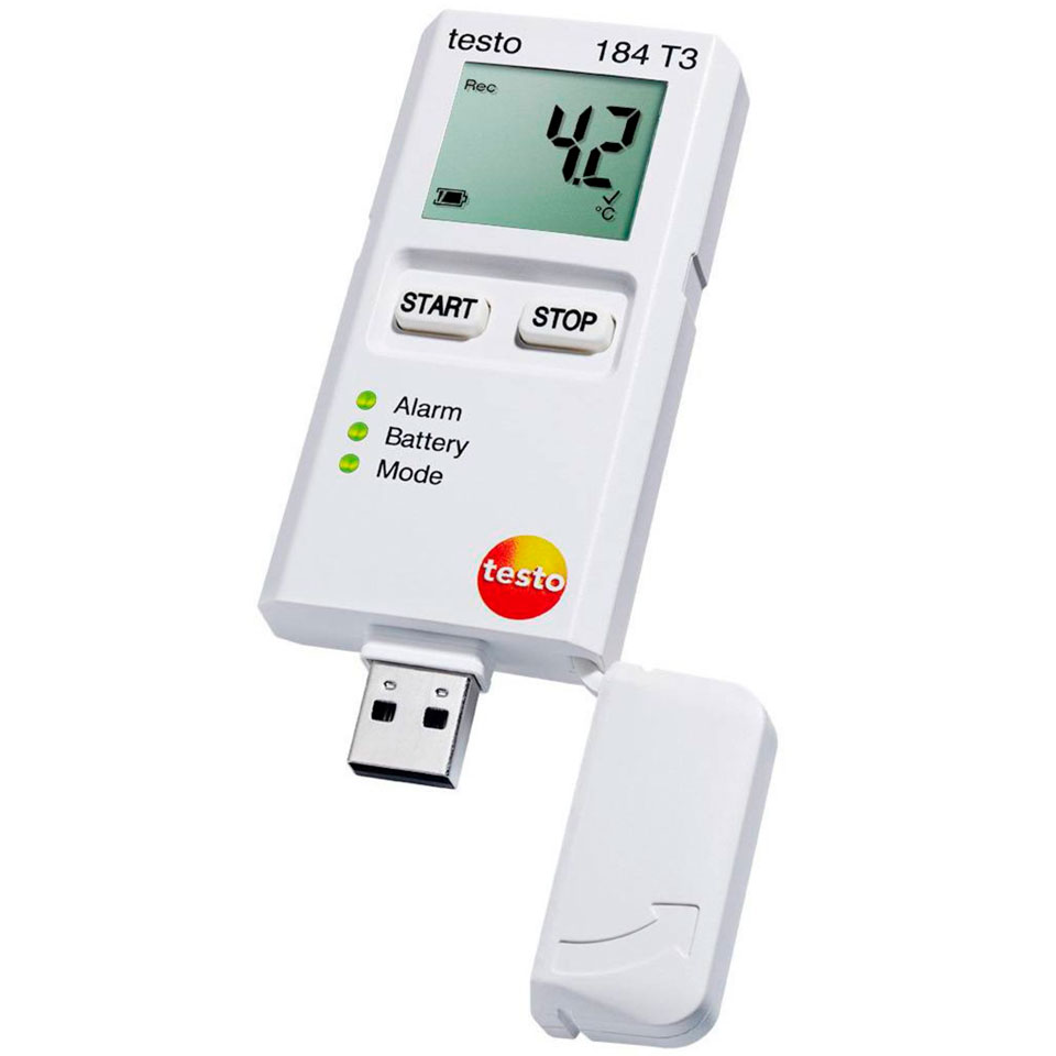 USB-логгер данных температуры Testo 184 T3 фото1