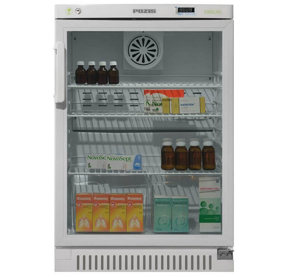 Фармацевтический холодильник ПОЗИС ХФ-140-3: фотографии