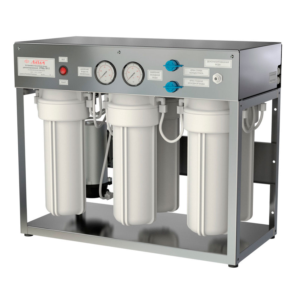 Установка получения деионизированной воды Ливам УПВД-30-2: фотографии