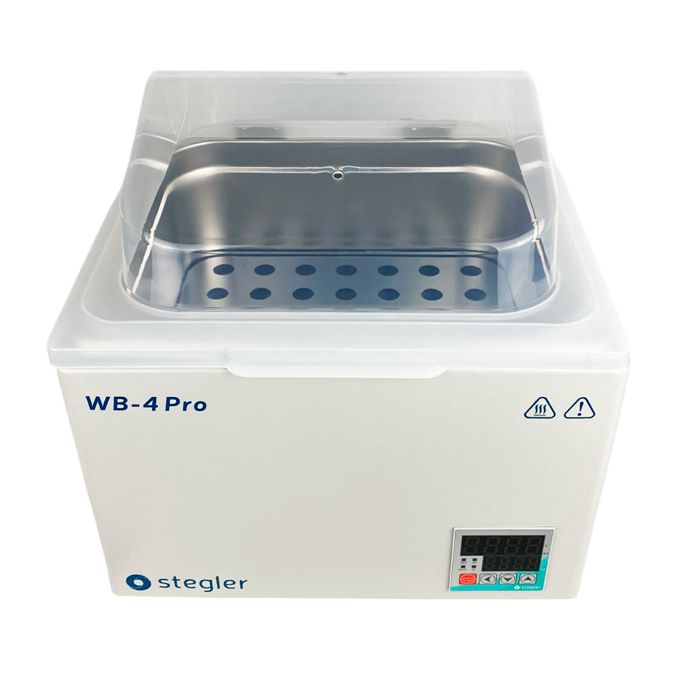 Водяная баня Stegler WB-4 Pro (15 л, Tкомн.+5...100 °С, 4 места): фотографии