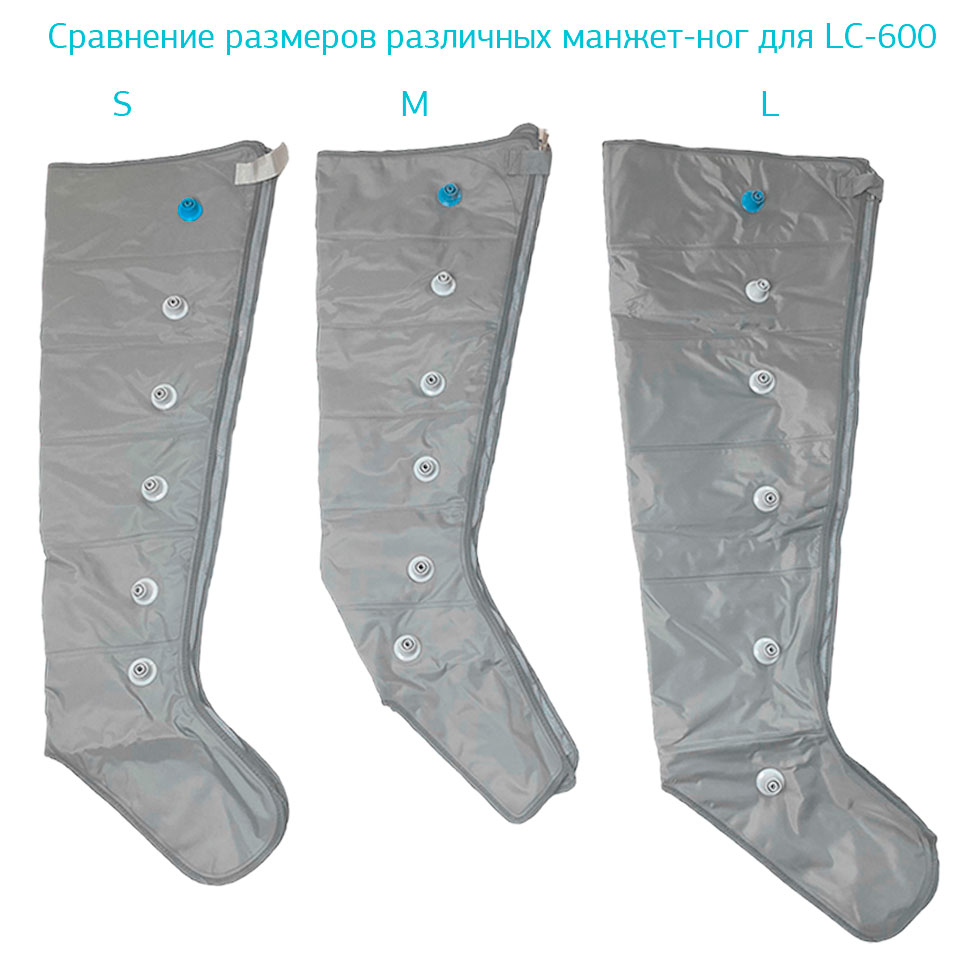 Манжета-нога для аппарата прессотерапии Won Industry LC-600 или LC-600S, размер M фото6