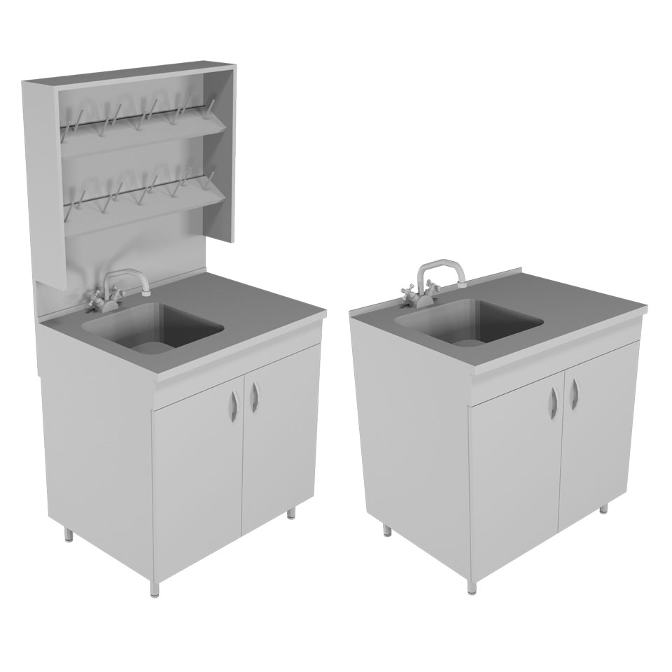 Лабораторный стол-мойка НВ-800 МО