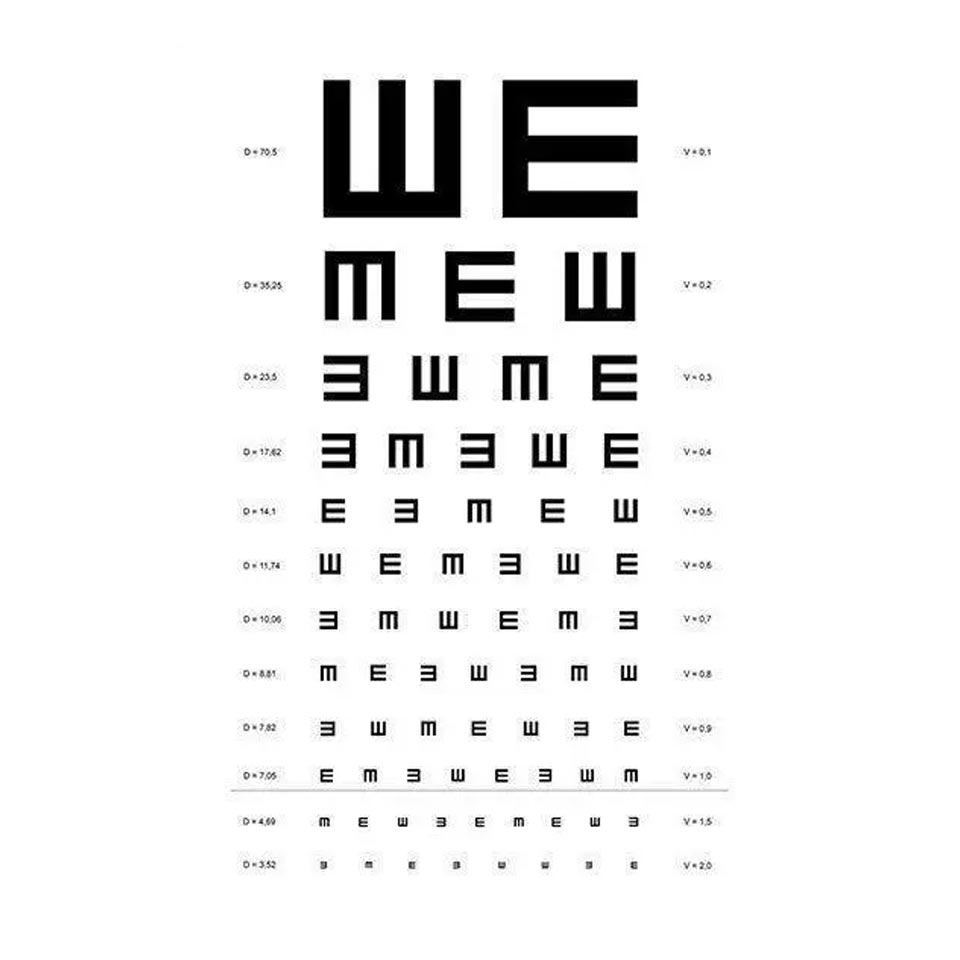 Комплект таблиц для проверки зрения к аппарату Ротта фото4