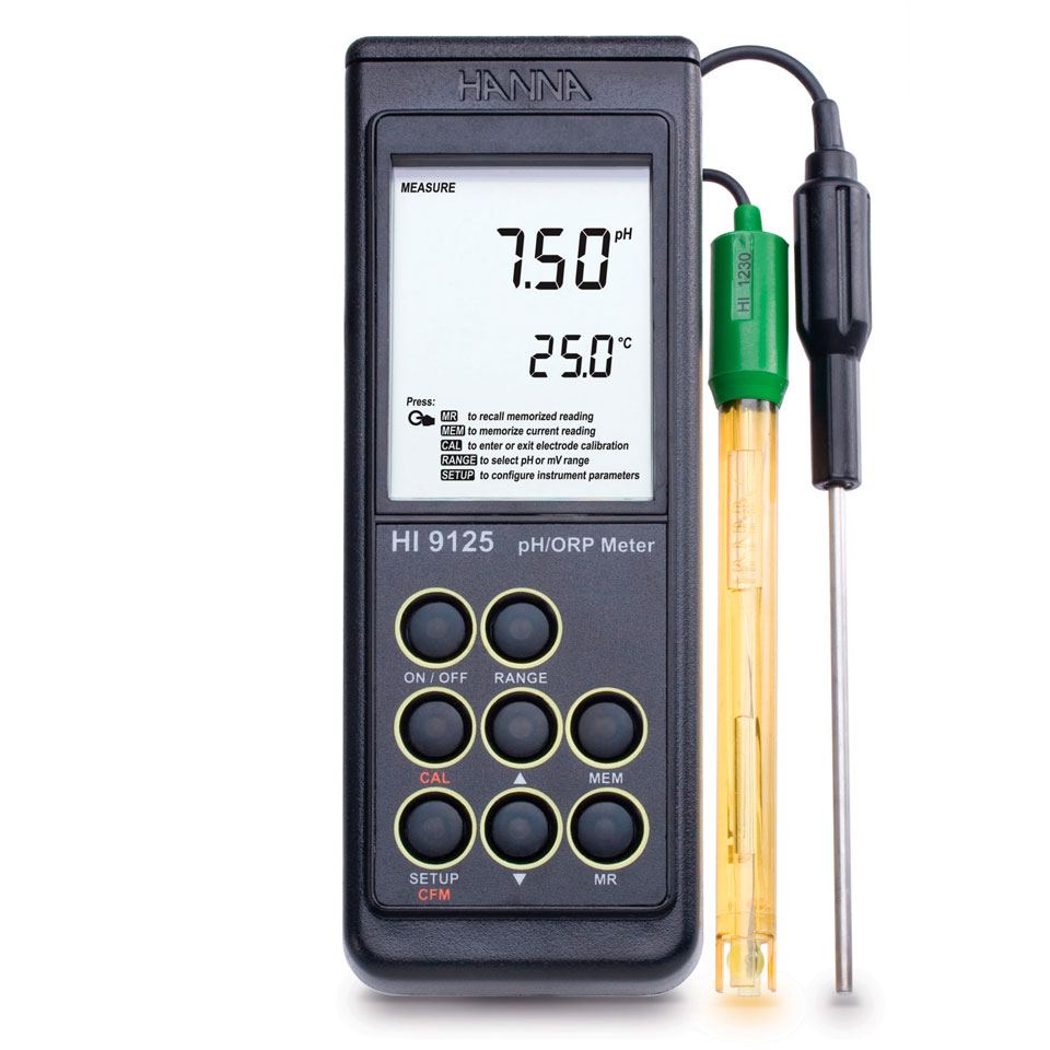 Портативный рН/ОВП/С-метр Hanna HI9125