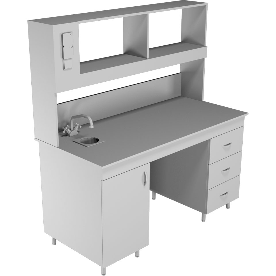 Химический лабораторный стол НВ-1500 ПХ