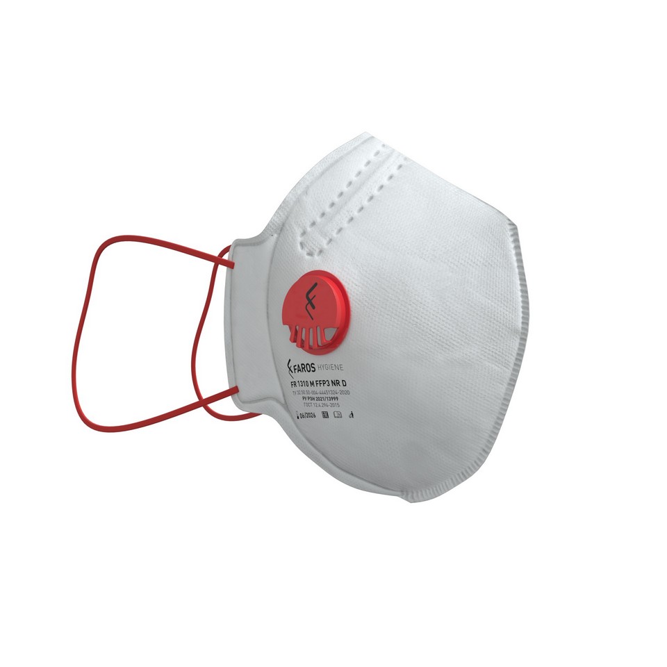 Медицинский респиратор Фарос FR 1310 М FFP3 с клапаном: фотографии