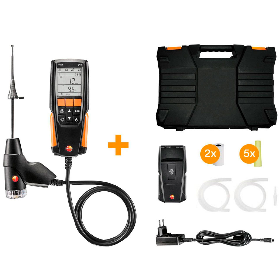 Анализатор дымовых газов Testo 310 с ИК-принтером фото2