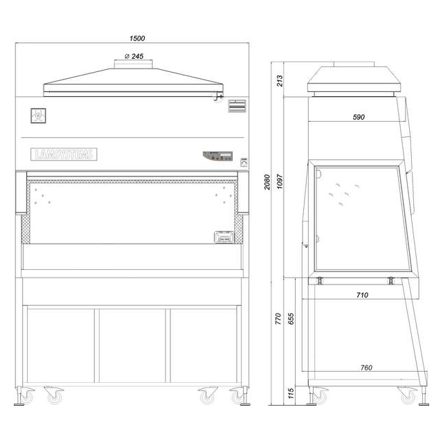 Ламинарный бокс LAMSYSTEMS БАВ-Ламинар-С-1,5 фото3