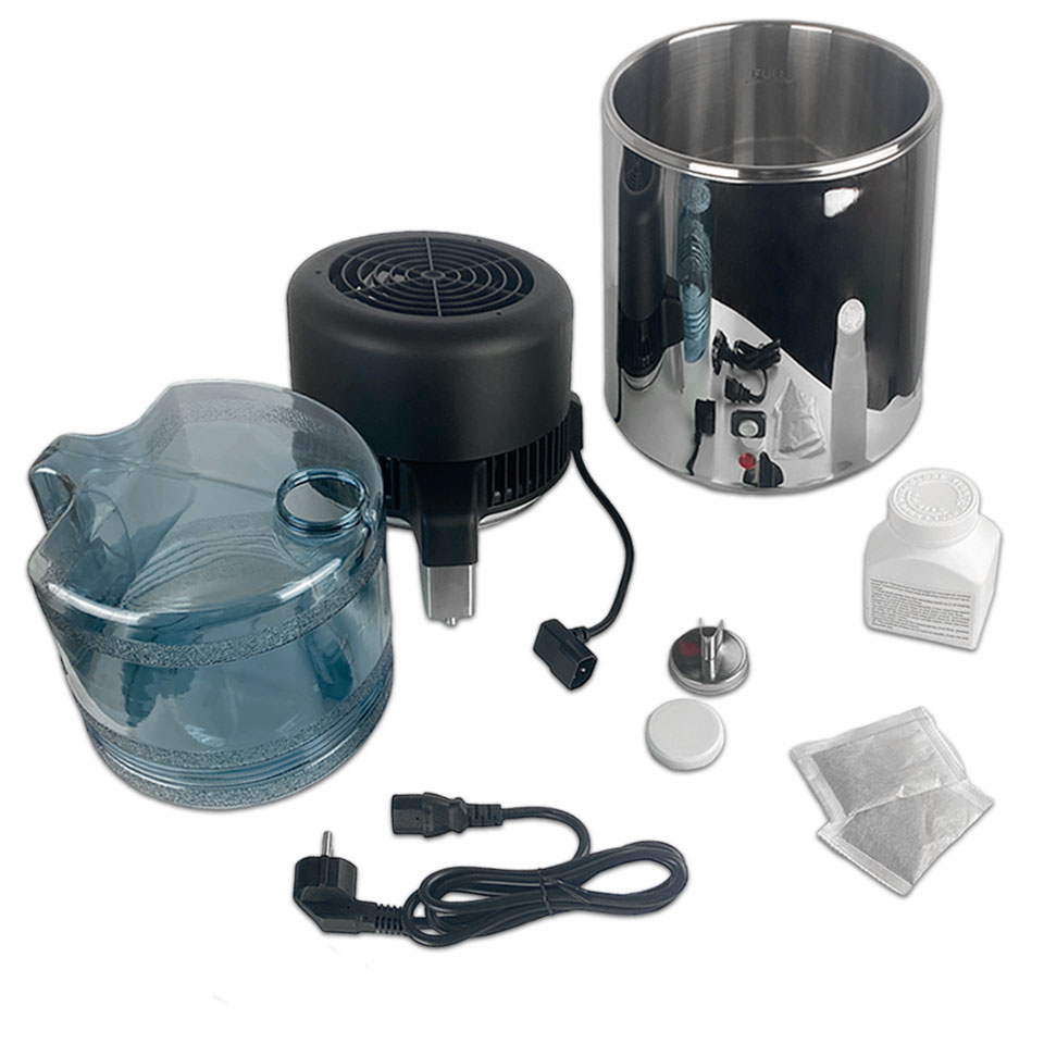 Бытовой настольный аквадистиллятор Stegler BL-9900 c пластиковым приёмником фото5