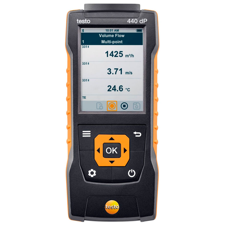 Многофункциональный прибор для оценки качества воздуха Testo 440 dP: фотографии
