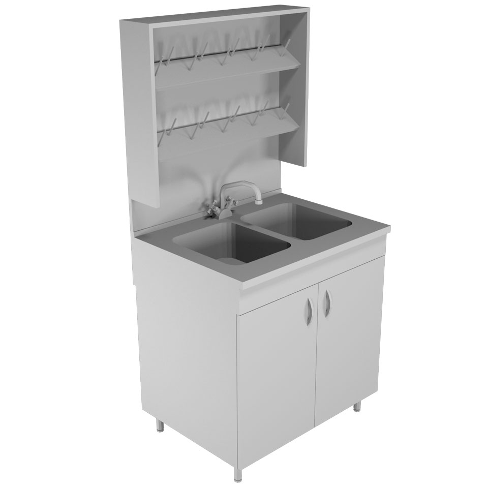 Лабораторный стол-мойка НВ-800 МД фото2