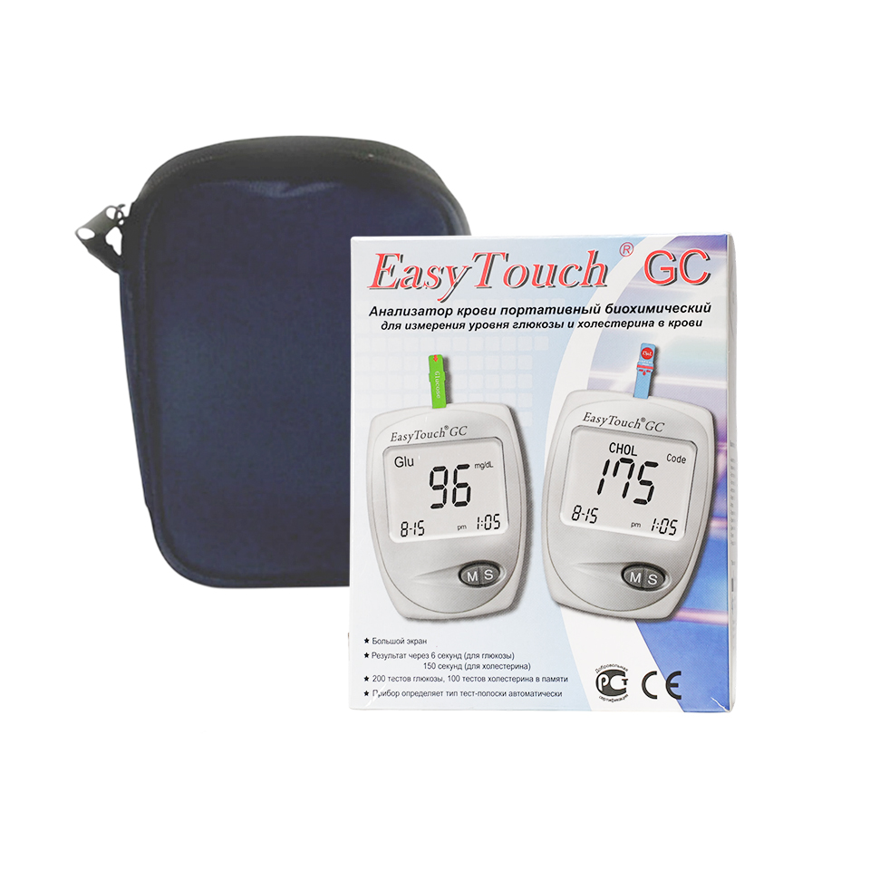 Портативный биохимический анализатор крови EasyTouch GC (глюкозы и холестерина) фото3